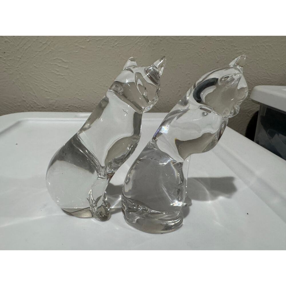 Lenox Glass Cat Figurines 1993 and 1994 - Picture 8 of 9